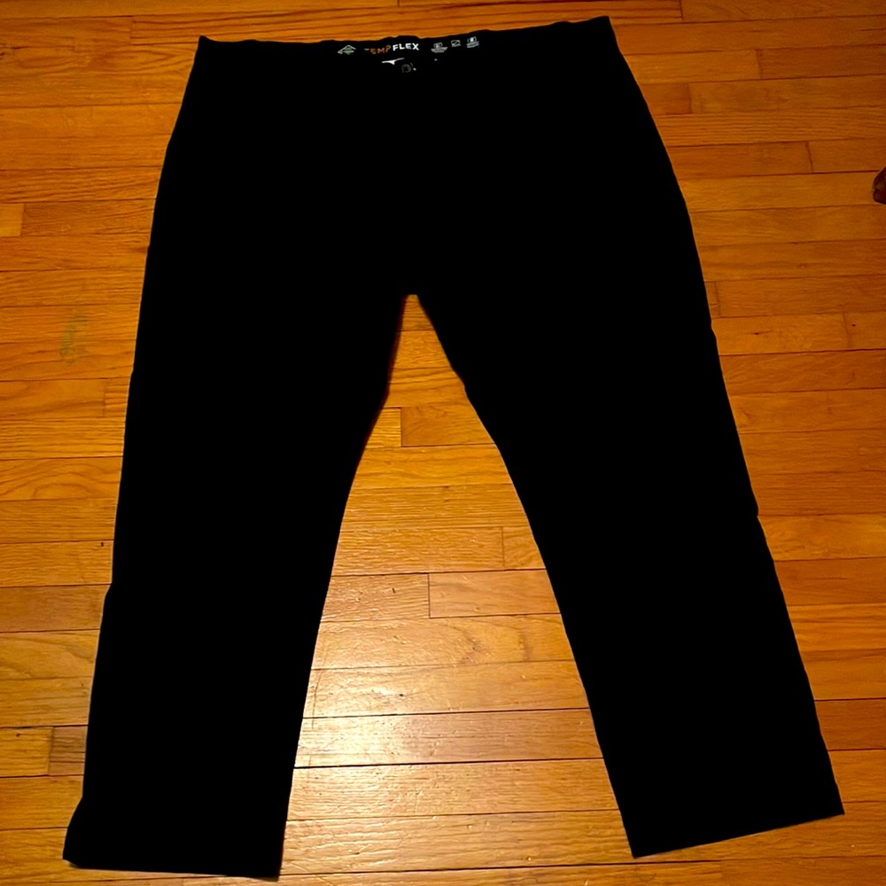 St. John’s Bay Tempflex black pants.  48x30